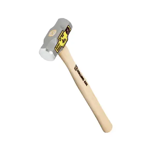 TRUPER SA DE CV MD4HC 4-Lb. Double-Face Engineer's Hammer, 16-In. Hickory Handle