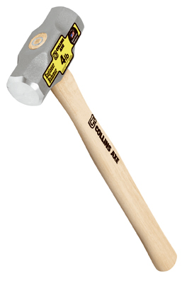 TRUPER SA DE CV MD4HC 4-Lb. Double-Face Engineer's Hammer, 16-In. Hickory Handle