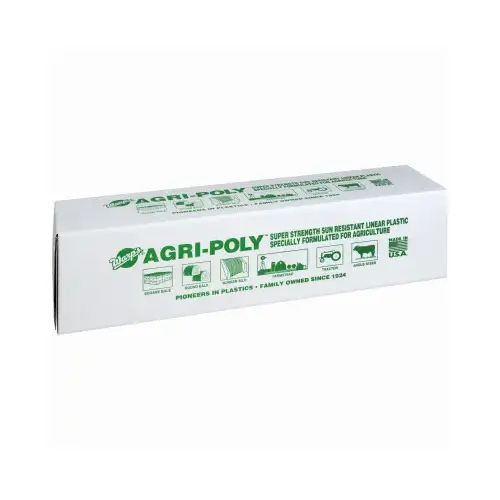 Agri-Poly Sheeting, 4.5 Mil, Black, 24 x 100-Ft.