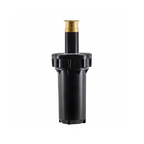 Pro Series Sprinkler Head, Strip Pattern Twin Spray, Brass Nozzle, 2-In. Pop-Up