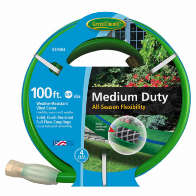 Flexon GTAW58100 All-Weather Garden Hose, Medium-Duty, 5/8-In. x 100-Ft.