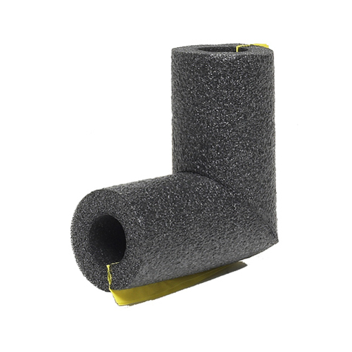 Elbow Pipe Insulation, Polyethylene Foam, Gray, For 1-In. Copper Pipe