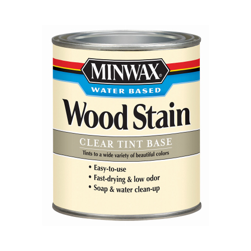 Clear Tint Base Water-Based Interior Wood Stain Qt.