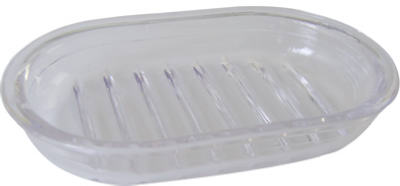 InterDesign 29100 Royal Round Soap Dish, Clear