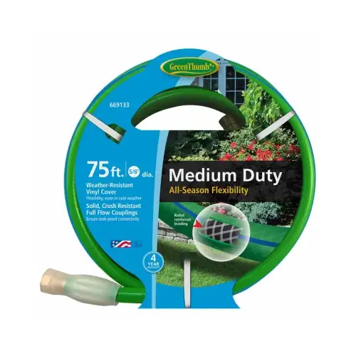 Flexon GTAW5875 All-Weather Garden Hose, Medium-Duty, 5/8-In. x 75-Ft.