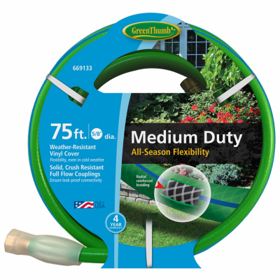 Flexon GTAW5875 All-Weather Garden Hose, Medium-Duty, 5/8-In. x 75-Ft.