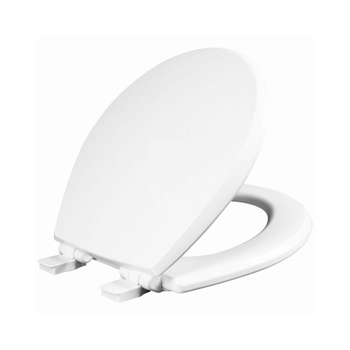 Mayfair 47SLOW 000 Toilet Seat, Round, Molded Wood, White