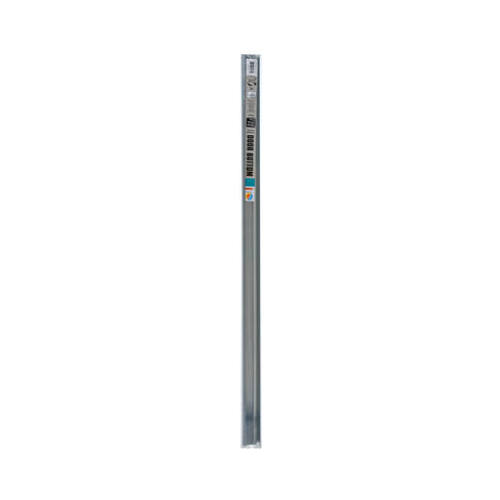 Door Bottom, 36 in L, 1-3/8 in W, Aluminum Silver