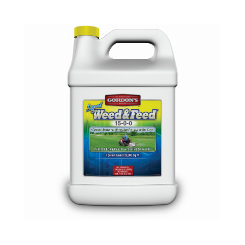 Gordon's 7311072-XCP4 Weed and Feed Fertilizer, 1 gal, Liquid, 15-0-0 N-P-K Ratio - pack of 4