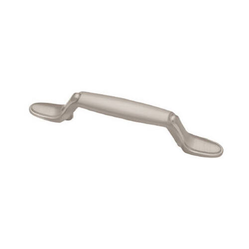 Liberty Hardware P50122H-SN-C5 Spoon Foot Cabinet Pull, Satin Nickel, 5-In.