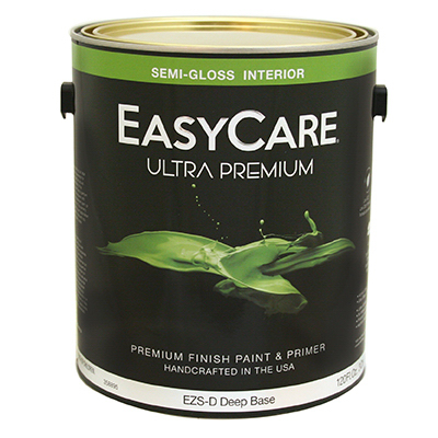 TRUE VALUE MFG COMPANY EZSD-GL Ultra Premium Interior Latex Paint & Primer, Deep Base Semi-Gloss, 1-Gallon