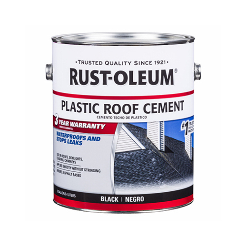 Rust-Oleum 301899 Cement Roof Repair, Black, Liquid, 1 gal