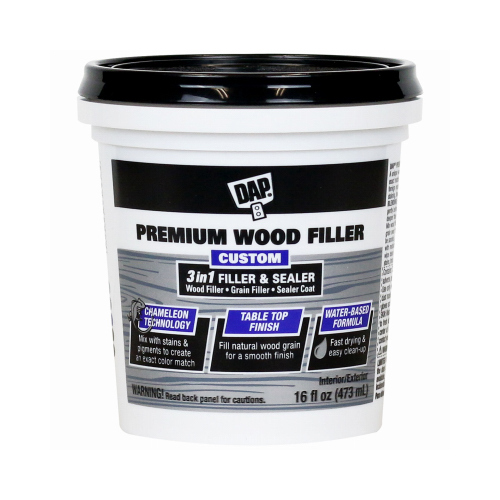 DAP 00550 Premium Wood Filler, Paste, Slight, Off-White, 16 oz