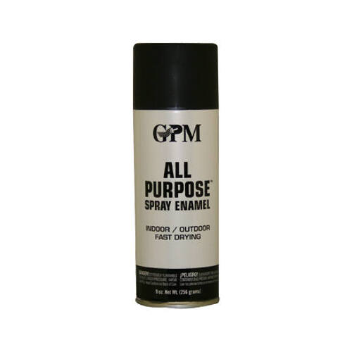 Spray Paint, Flat Black, 9-oz.