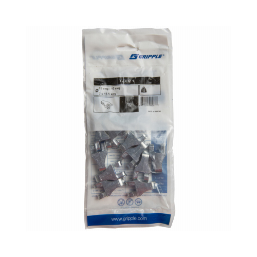 BEKAERT CORPORATION 288463-XCP10 Gripple Barbed Wire T Post Clips, 12.5-Ga  pack of 100