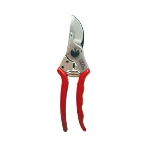 Pruning Shear, 1 in Cutting Capacity, HCS Blade, Bypass Blade, Aluminum Handle