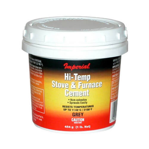 Hi-Temperature Stove/Furnace Cement, Gray, 8-oz.