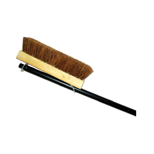 Deck Brush, Palmyra & Wood, 10-In. With 48-In. Handle