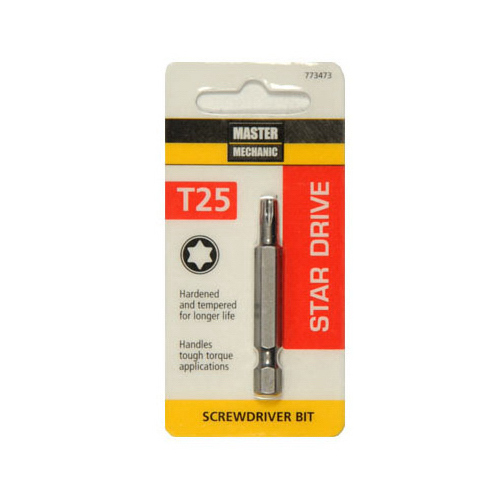 Torx 25 Screwdriver Bit, 2-In. - pack of 6