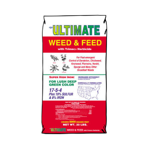 Ultimate Fertilizer 131 Weed & Feed With Viper, 22-4-2, Covers 5,000-Sq.-Ft.