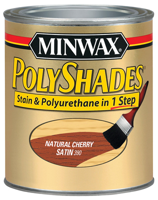 MINWAX COMPANY, THE 61390 Cherry Satin Polyshades Wood Stain, Qt.