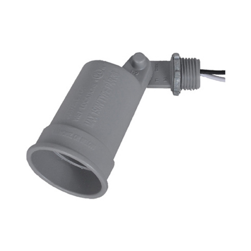 Gray Weatherproof Porcelain Socket Lampholder