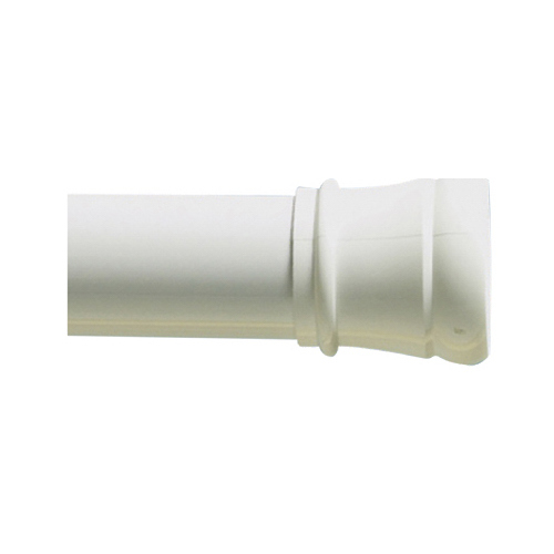 Zenith Products 512W Shower Curtain Rod 40 L White White   563866 9864 