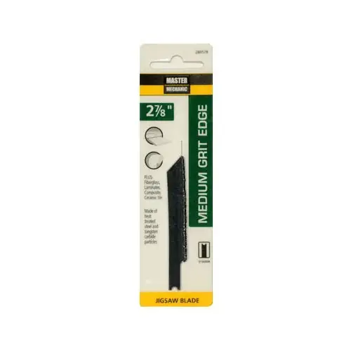 Medium Grit Edge Jigsaw Blade, 2-7/8 In.