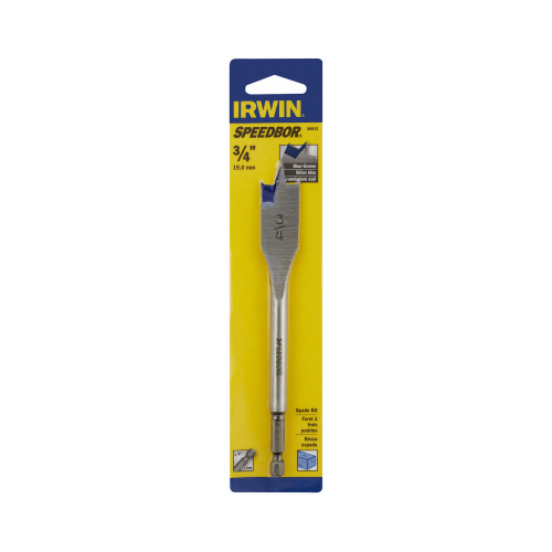 Irwin 88812 Wood Boring Bit Speedbor 3/4" X 6" L Carbon Steel Hex Shank