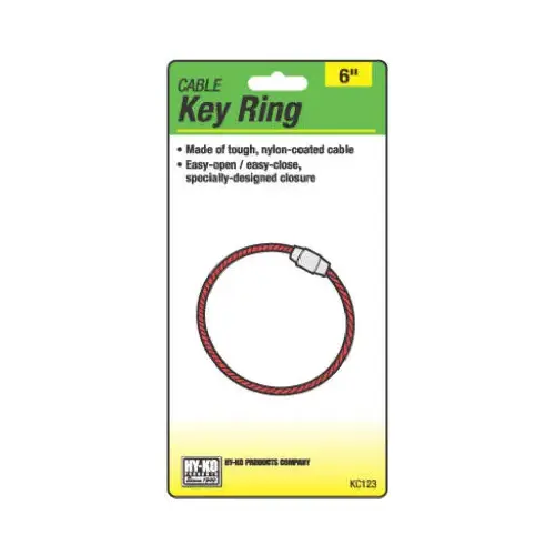 Key Ring, Nylon-Coated - pack of 5