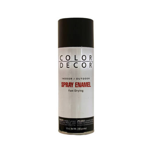 Spray Paint, Black Gloss, 10-oz.