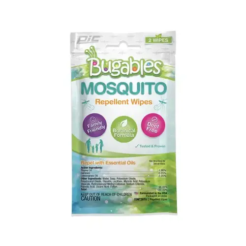 PIC Corporation TM-WIPE Mosquito Repellent Wipes Pair