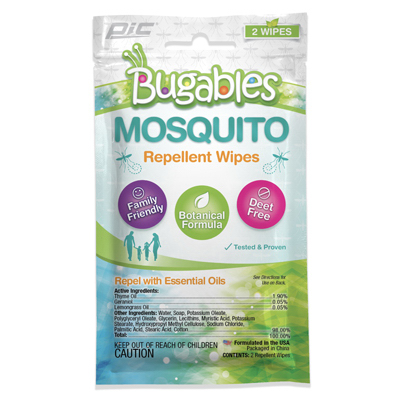 PIC Corporation TM-WIPE Mosquito Repellent Wipes Pair