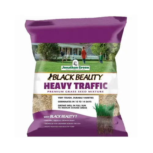 Black Beauty Heavy Traffic Heavy Traffic Grass Seed, 7 lb Bag