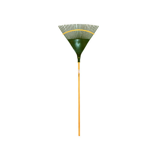 Great States CF224W Leaf Rake, Action Poly Head, 24 x 48-In.