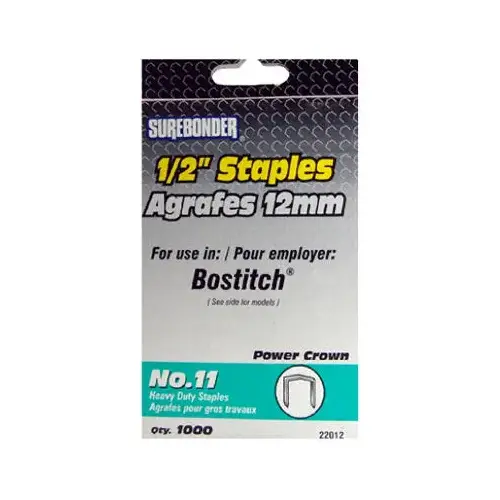 1000-Pack #11 Heavy-Duty 1/2-Inch Staple