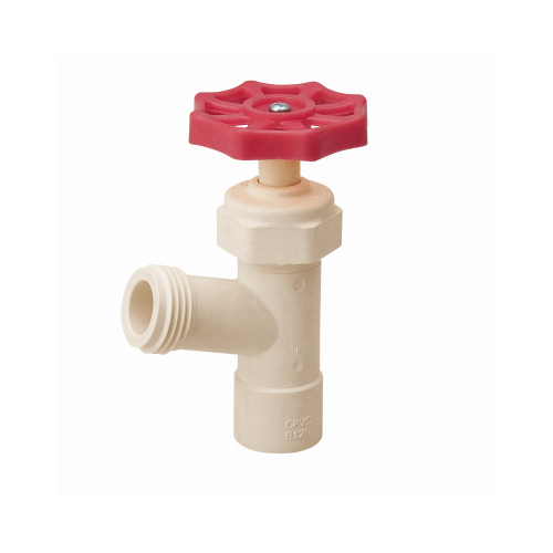 ProLine Series Boiler Drain Valve, 1/2 x 3/4 in Connection, 100 psi Pressure, CPVC Body