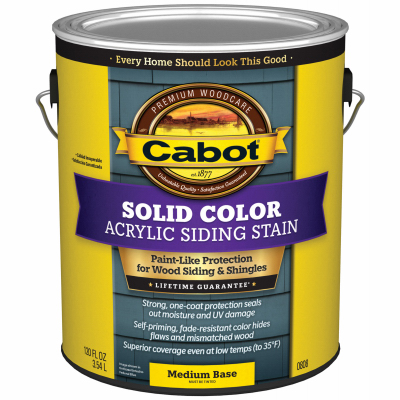 CABOT/VALSPAR CORP 0808-07 Medium Base Acrylic Siding Stain, 1-Gallon