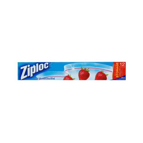 ZIPLOC 01143 Storage Bag, 2 gal Capacity, Plastic - pack of 12