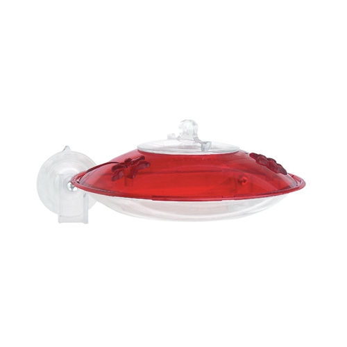 Droll Yankees WH-3 Hummingbird Feeder Red/Clear