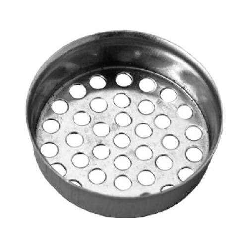 Laundry Tube Strainer Cup, Metal Chrome Finish, 1.5-In.