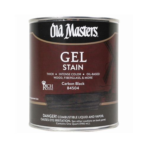 Gel Stain, Oil-Based, Carbon Black, 1-Qt.