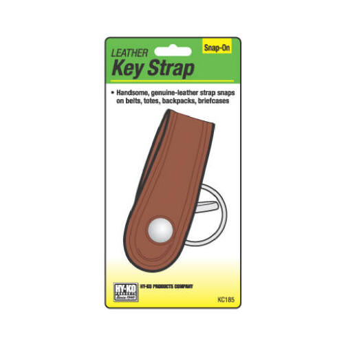 HY-KO PROD CO KC185 Key Strap, Leather With Metal Clip