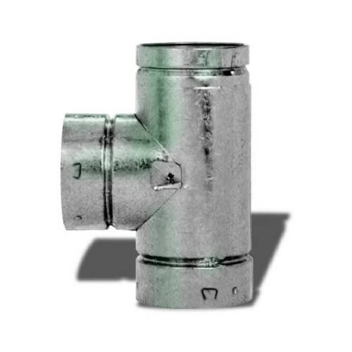 4 in. x 4 in. x 4 in. Steel Gas Vent Tee