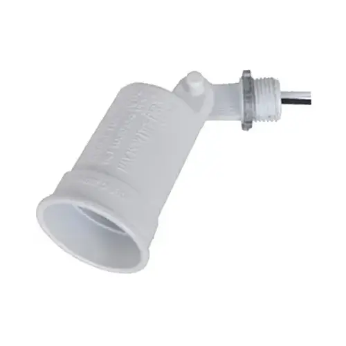White Weatherproof Porcelain Socket Lampholder