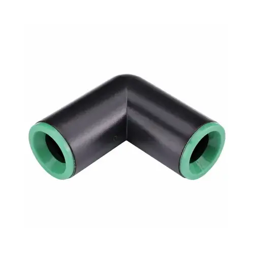 Raindrip 367G00UB Compression Elbow Compression, Compression, ABS, Black/Green