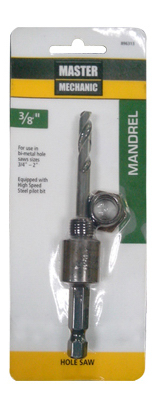 Disston 896313 Bi-Metal Hole Saw Mandrel, Hex Shank, 3/8-In.