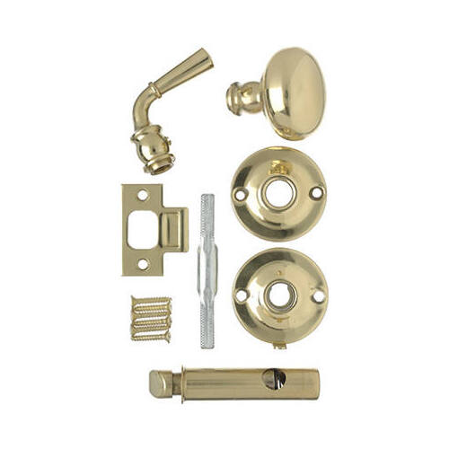 HAMPTON PRODUCTS-WRIGHT V2200BR Brass Screen Door Mortise Knob Latch