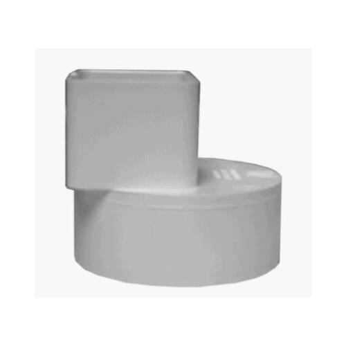 TIGRE USA INC 36-648 PVC Pipe Offset Flush Fit Downspout Adapter, 2 x 3 x 4-In.