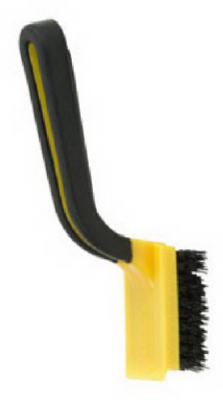 Hyde 46804 Stripping Brush, 2-1/4 x 1-1/8 in Brush, Nylon Trim, Rubber Handle